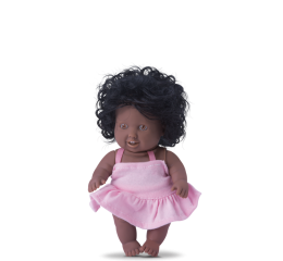 BONECA COLORIDA FADINHAS NEGRA CX 23CM 712